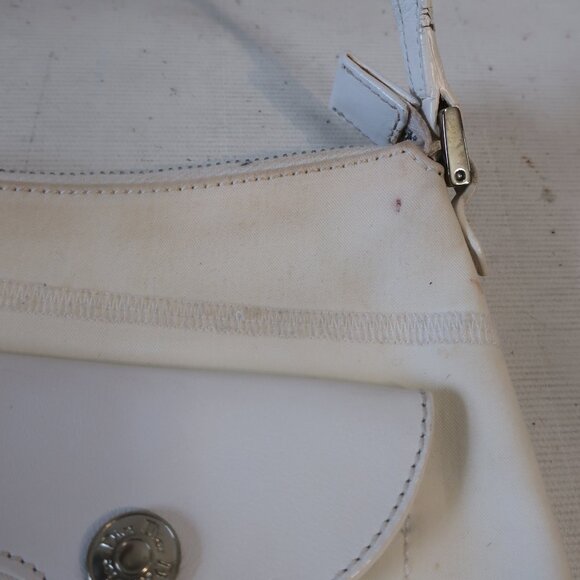 Womens Christian Dior Laced Surf BO N 0044 Off-White Canvas Leather Handbag - Picture 5 of 16